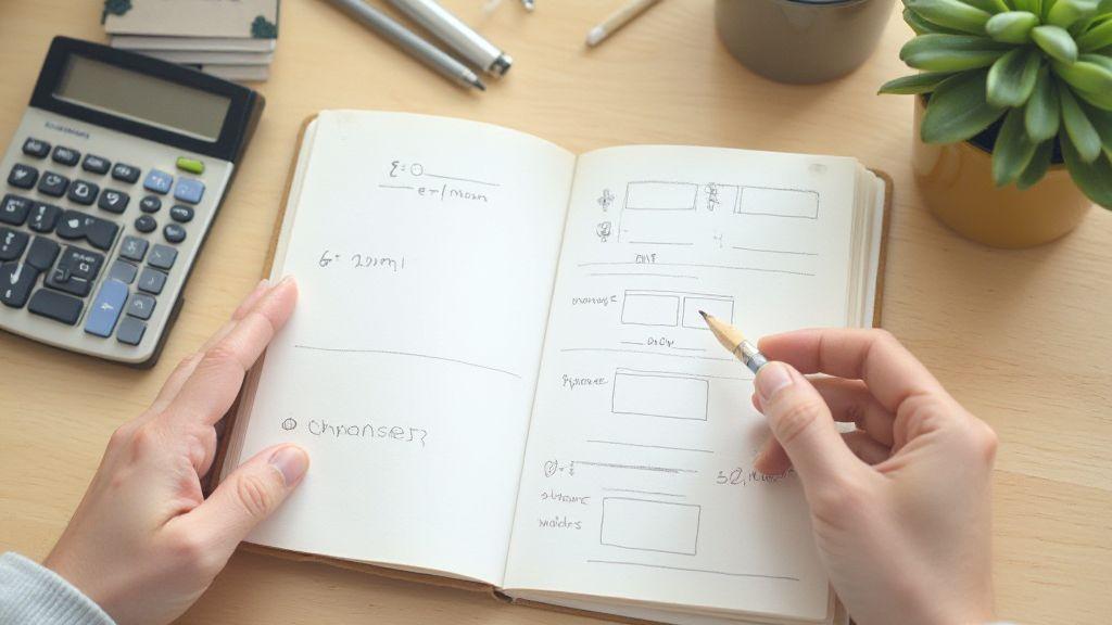 Como organizar um orçamento mínimo no papel em 10 minutos