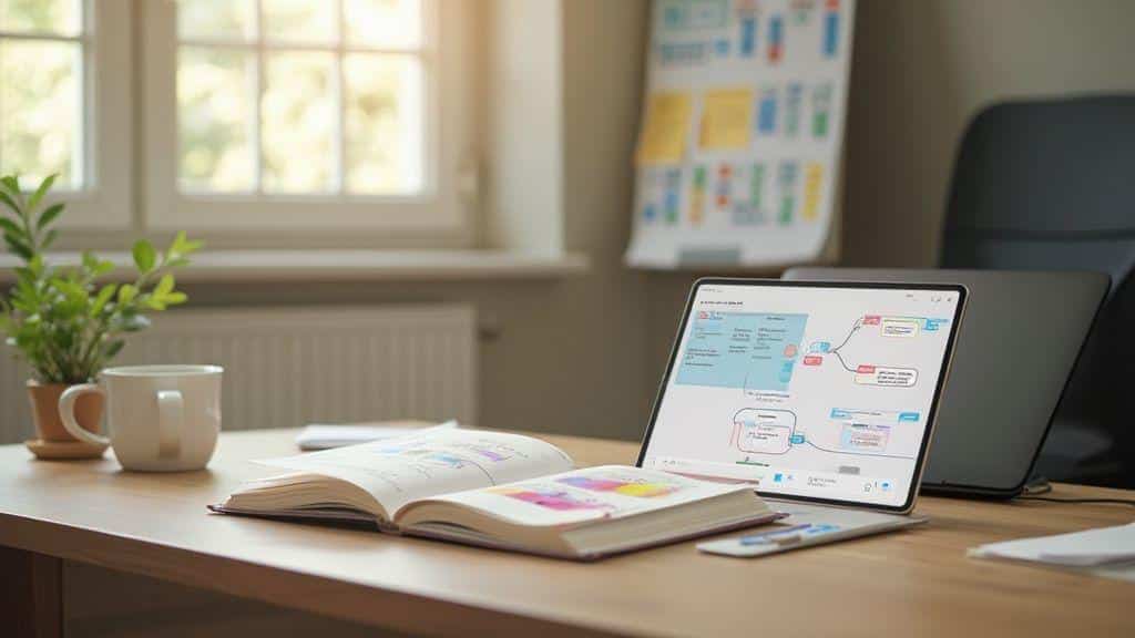 Como montar rotina de estudos para concurso público com mapas mentais e revisão espaçada