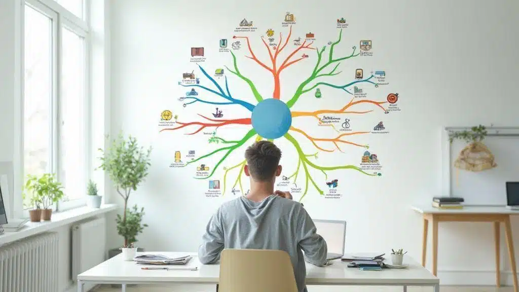 Use mapas mentais para memorização com mapas mentais