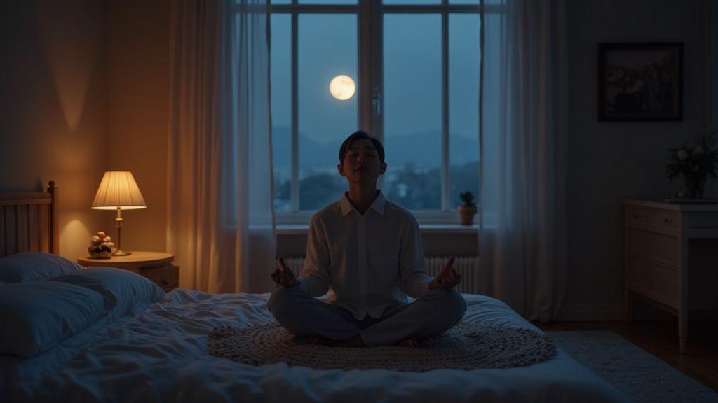 Meditação curta antes de dormir
