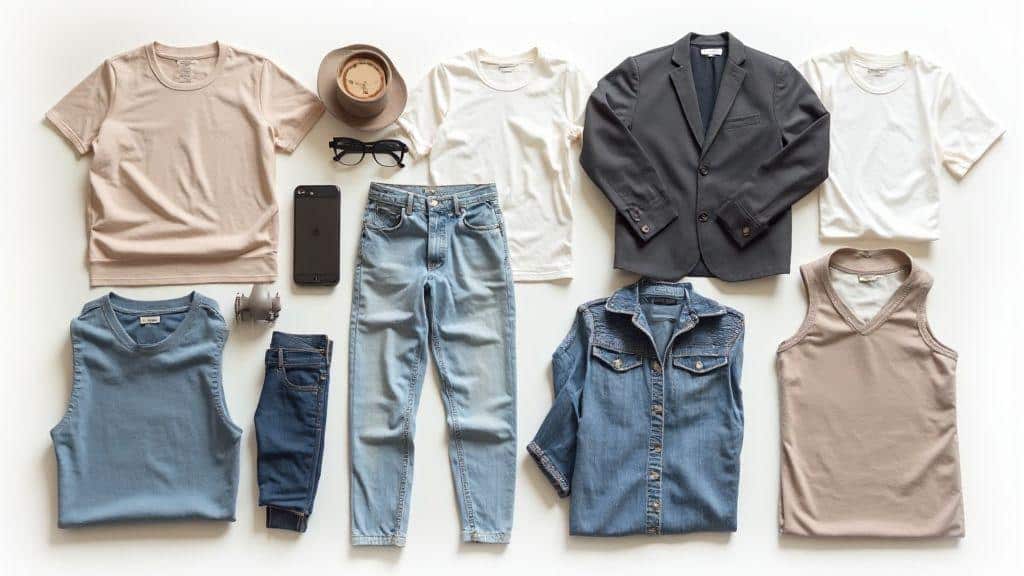 Montar uma cápsula de roupas por cores e básicos