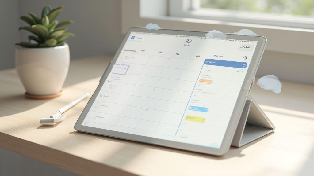 Tutorial passo a passo: como criar planner digital no tablet com sincronização em nuvem